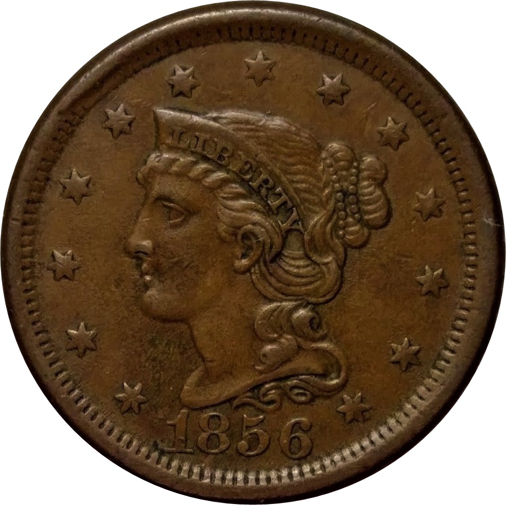 1856-Braided-Large-Cent-#2